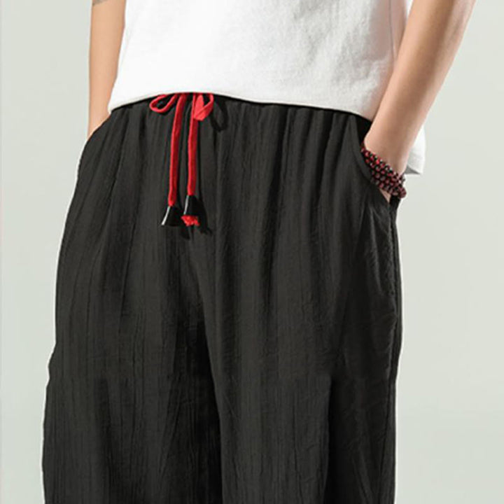 Buddha Stonesコットン メンズ ドローストリング ハーレムパンツ ポケット付き - image 24