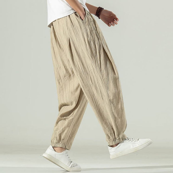 Buddha Stonesコットン メンズ ドローストリング ハーレムパンツ ポケット付き - image 7