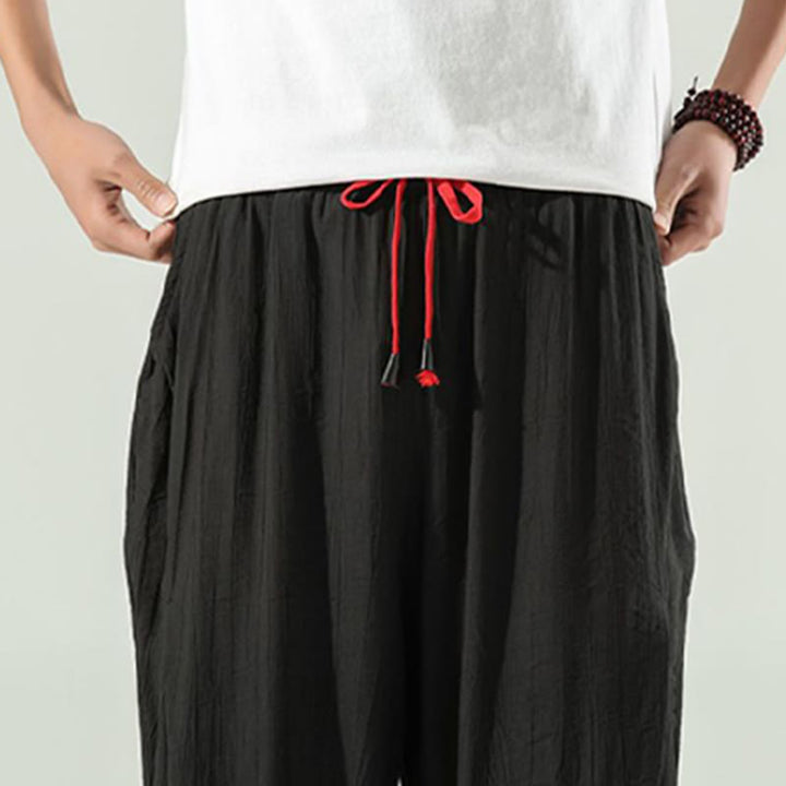 Buddha Stonesコットン メンズ ドローストリング ハーレムパンツ ポケット付き - image 23