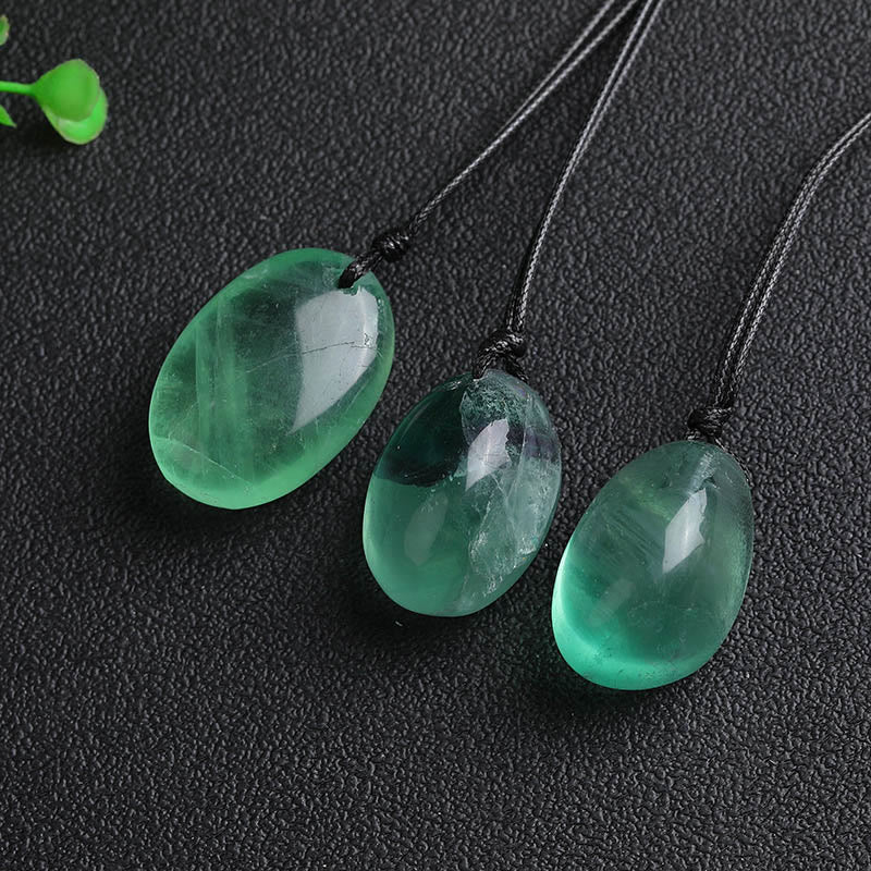 Buddha Stonesグリーンフローライト パワーネックレスペンダント - image 2