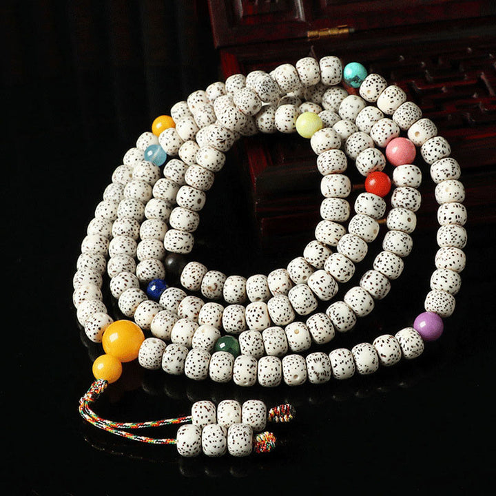 Buddha Stonesチベット菩提樹種子琥珀瑪瑙 富のブレスレット