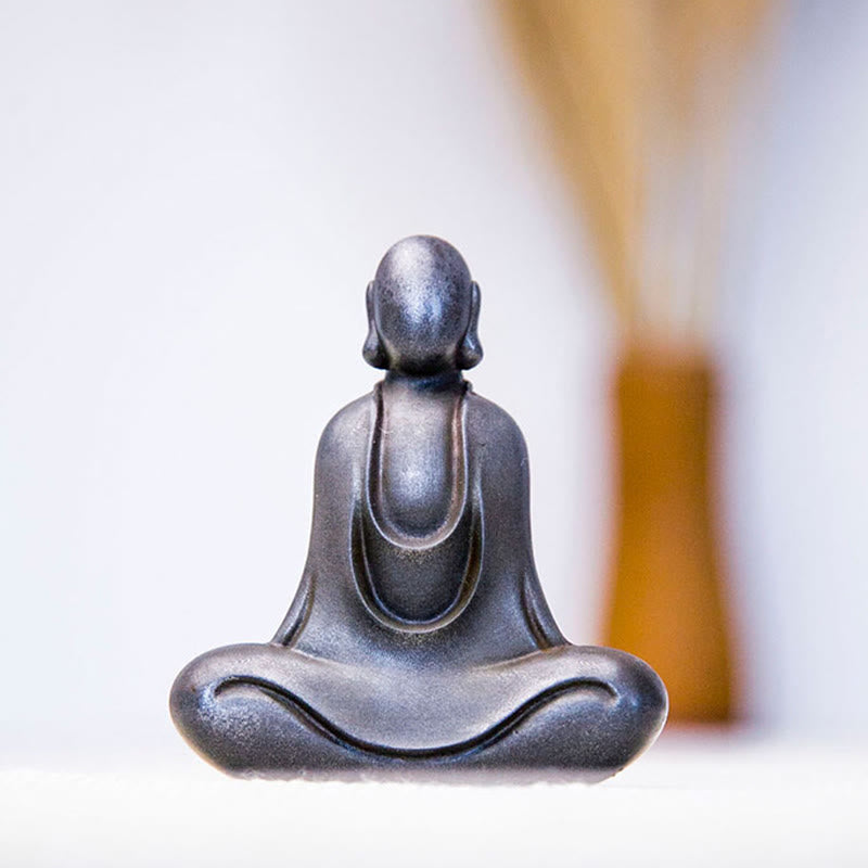 Buddha Stonesチベット仏 鉄粉 錆 鋳造 樹脂 像 デスク装飾 - image 25