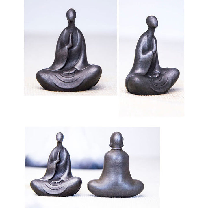 Buddha Stonesチベット仏 鉄粉 錆 鋳造 樹脂 像 デスク装飾