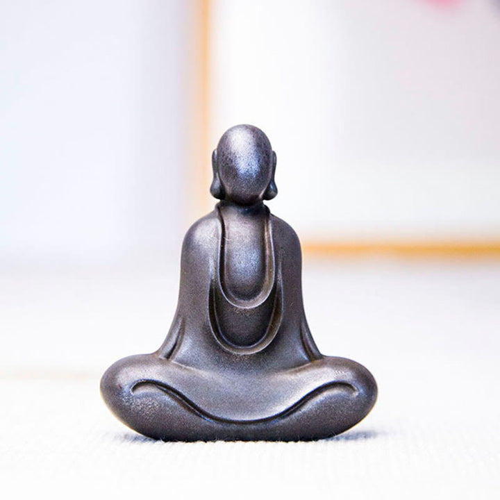 Buddha Stonesチベット仏 鉄粉 錆 鋳造 樹脂 像 デスク装飾 - image 26