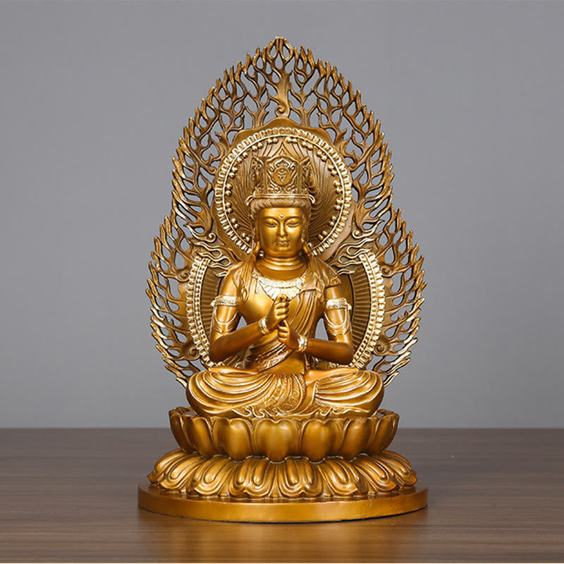 Buddha Stones如来仏像 静寂の銅像 家へのお供え装飾