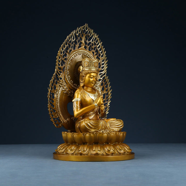Buddha Stones如来仏像 静寂の銅像 家へのお供え装飾
