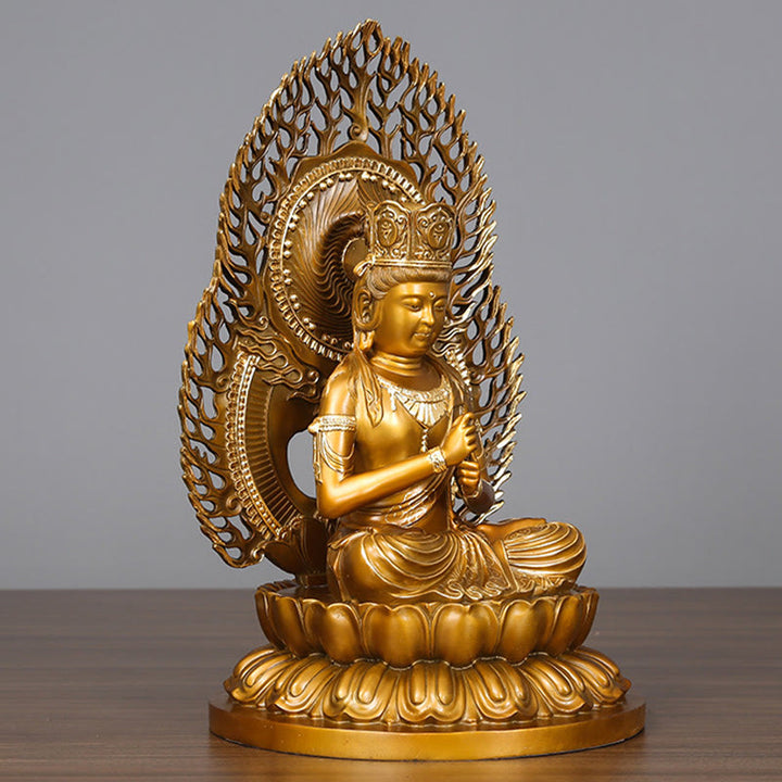 Buddha Stones如来仏像 静寂の銅像 家へのお供え装飾 - image 2