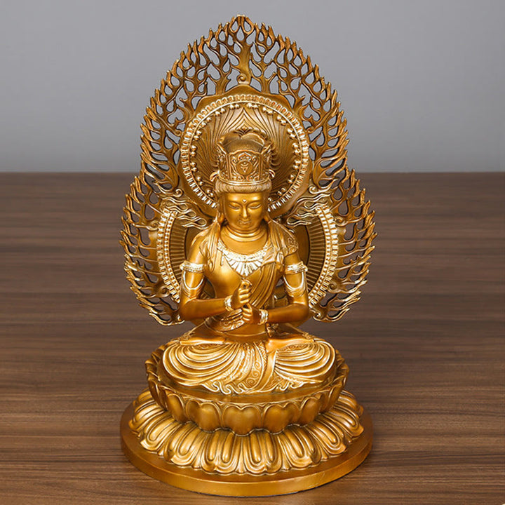 Buddha Stones如来仏像 静寂の銅像 家へのお供え装飾