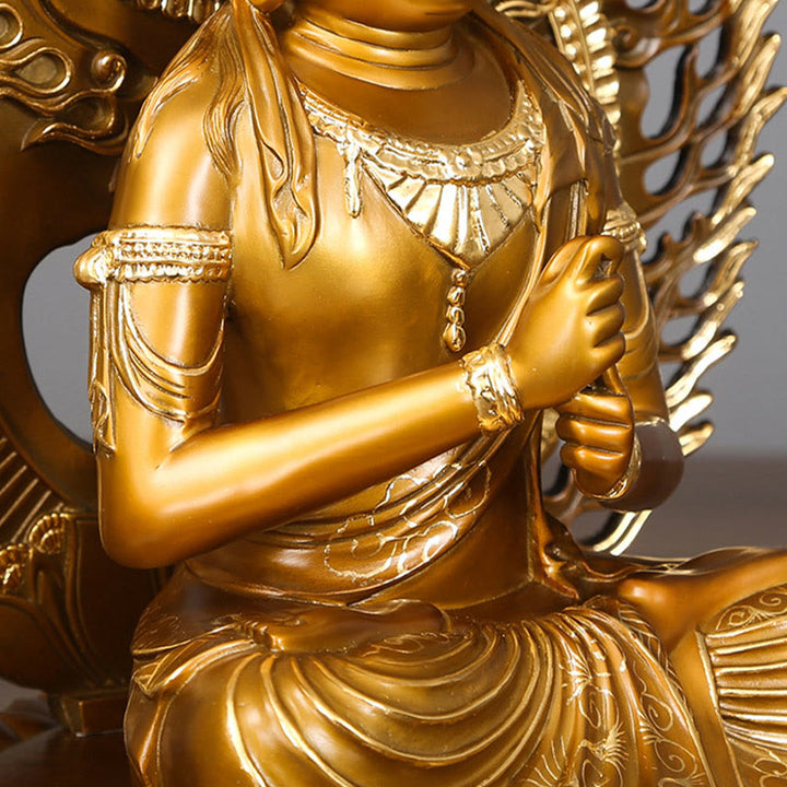 Buddha Stones如来仏像 静寂の銅像 家へのお供え装飾