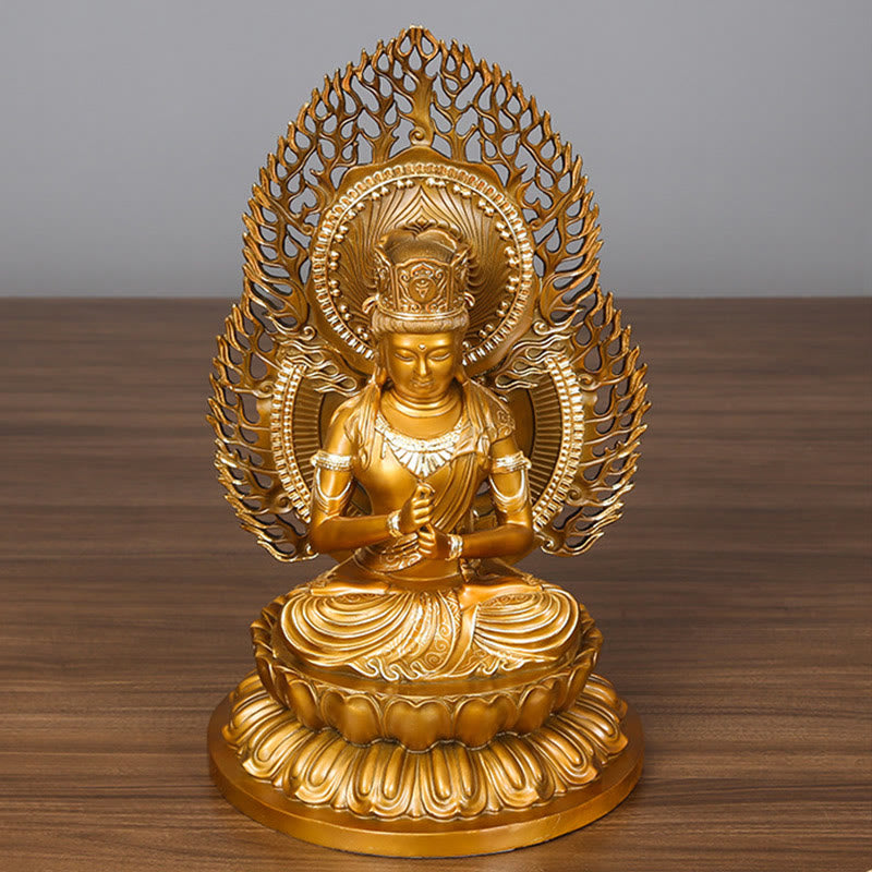 Buddha Stones如来仏像 静寂の銅像 家へのお供え装飾 - image 10