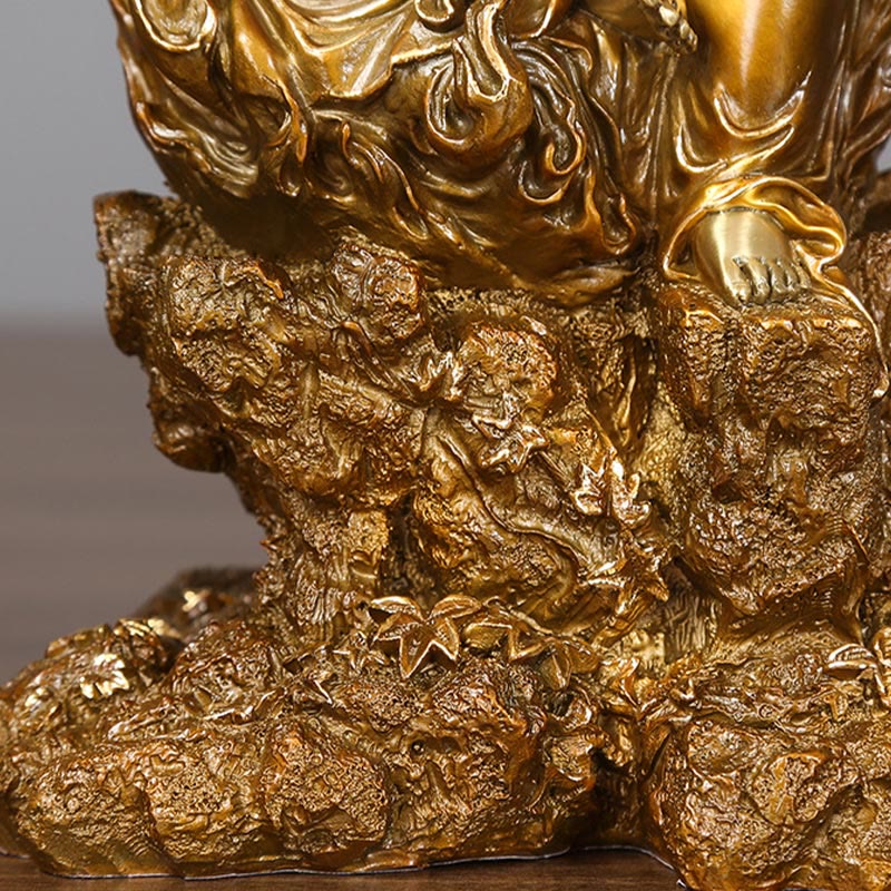 Buddha Stones不動明王 仏像 静寂の銅像 家へのお供え装飾 - image 8