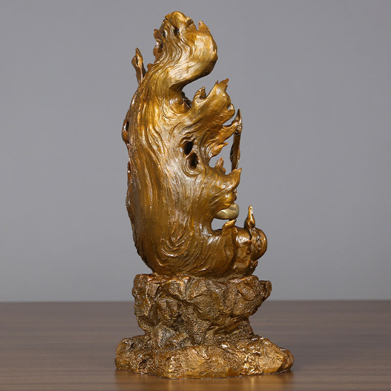 Buddha Stones不動明王 仏像 静寂の銅像 家へのお供え装飾 - image 3