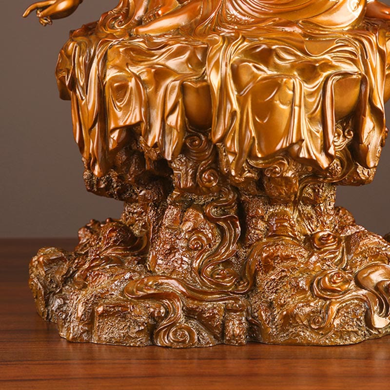 観音菩薩 成功のBuddha Stones真鍮銅像 家庭用 デスク 祭壇 装飾 - image 10