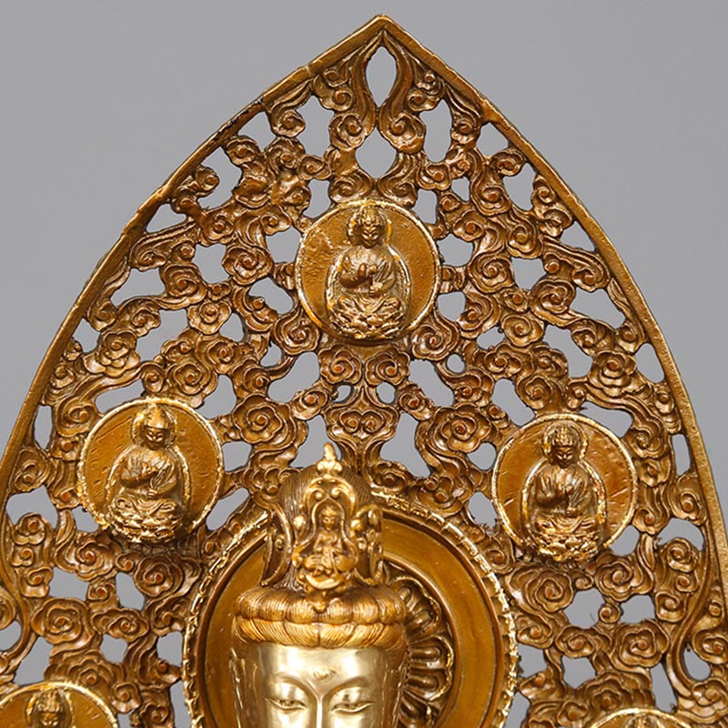 Buddha Stones菩薩 オーラ ハーモニー 真鍮 銅像 自宅 デスク 装飾