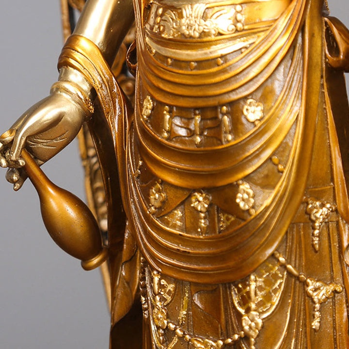 Buddha Stones菩薩 オーラ ハーモニー 真鍮 銅像 自宅 デスク 装飾