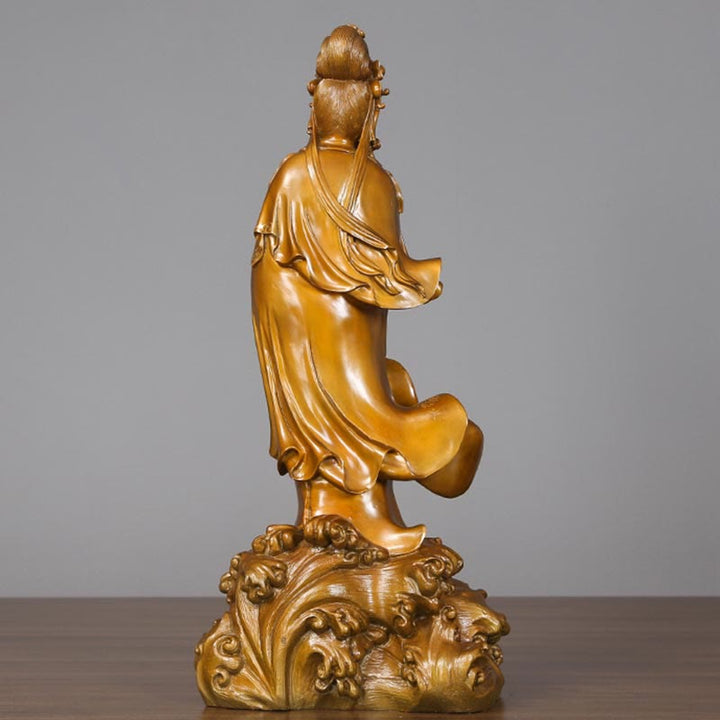 Buddha Stones（観音菩薩像）真鍮製 ハーモニー銅像 室内装飾 - image 8