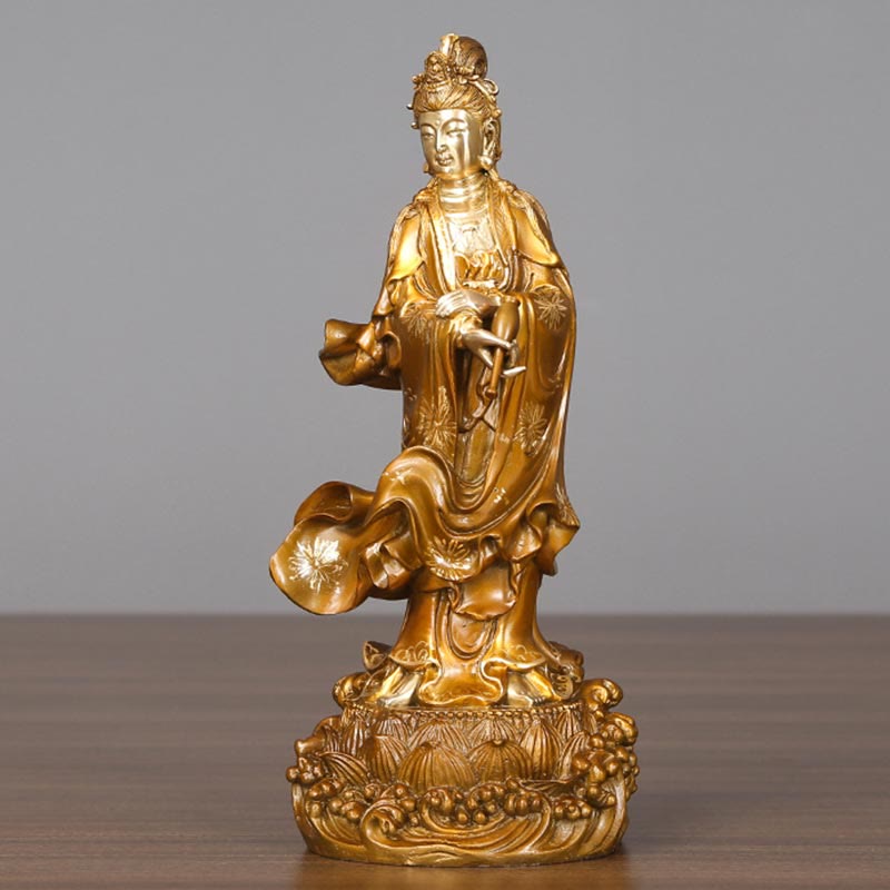 Buddha Stones（観音菩薩像）真鍮製 ハーモニー銅像 室内装飾