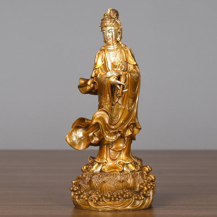 Buddha Stones（観音菩薩像）真鍮製 ハーモニー銅像 室内装飾