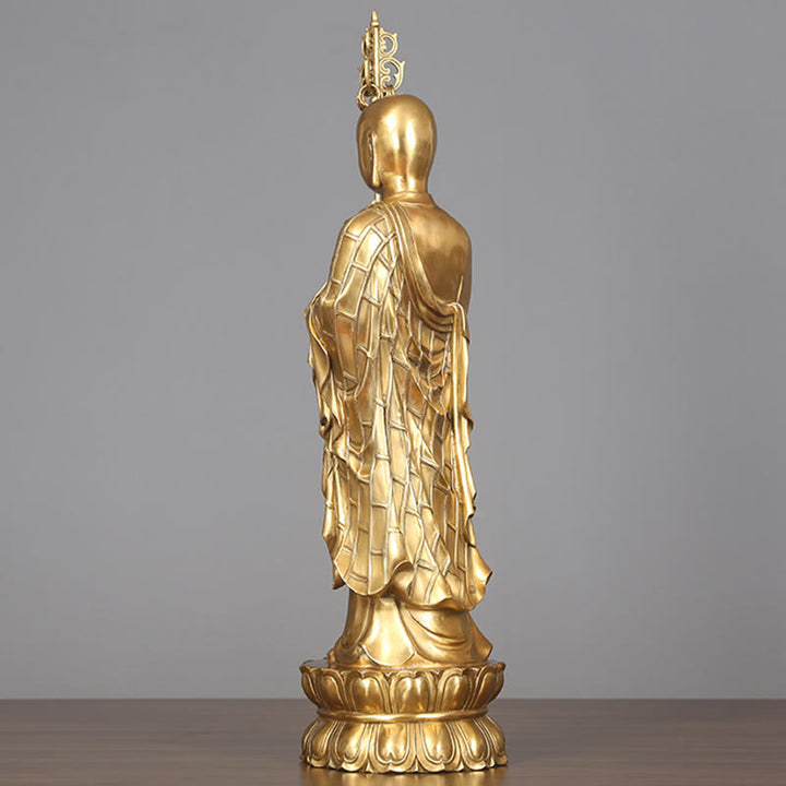 Buddha Stones地蔵菩薩像 慈悲の銅像 家へのお供え装飾