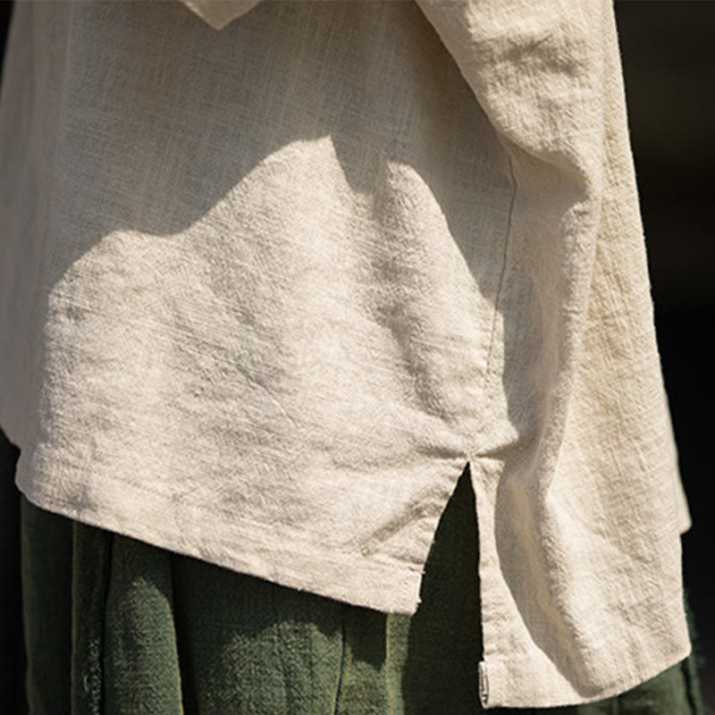 Buddha Stonesカジュアル ハーフスリーブ ラミー リネン コットン Tシャツ - image 28