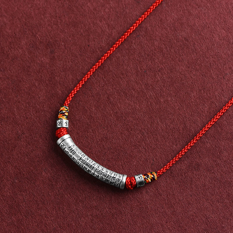 Buddha Stones999スターリングシルバー 六芒般若心経 ネックレスペンダント - 赤（六諦般若心経） - image 12