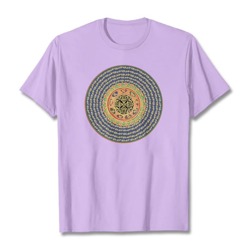 Buddha Stones 108オーム・マニ・パドメ・フムマントラ サンスクリット T シャツ - 梅 - 2XL - image 18