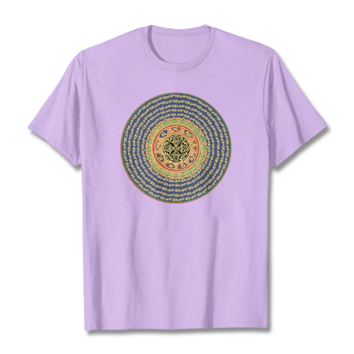 Buddha Stones 108オーム・マニ・パドメ・フムマントラ サンスクリット T シャツ - 梅 - 2XL - image 18