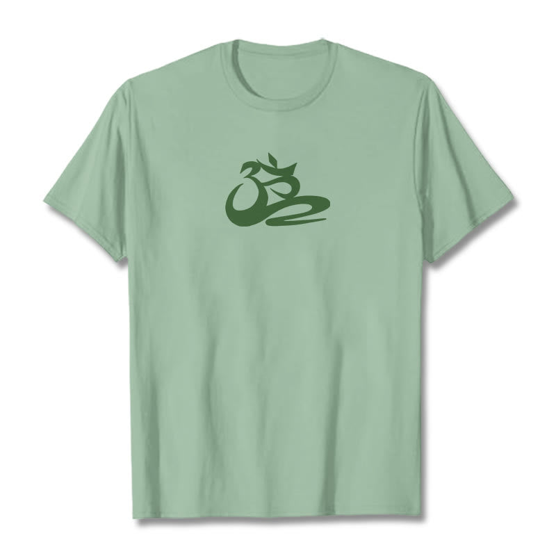 Buddha StonesOM Tシャツ - 淡い緑色 - 2XL - image 15