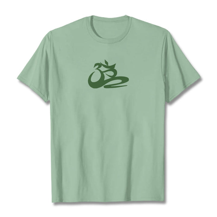 Buddha StonesOM Tシャツ - 淡い緑色 - 2XL - image 15