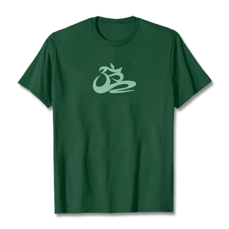Buddha StonesOM Tシャツ - フォレストグリーン - 2XL - image 4