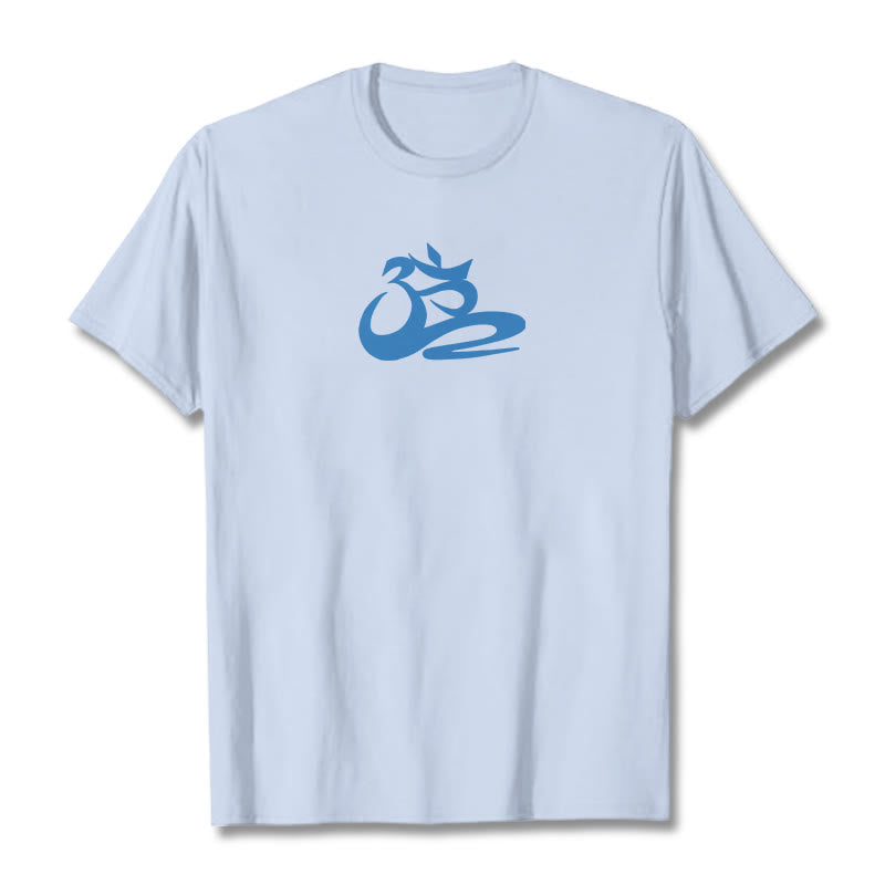 Buddha StonesOM Tシャツ - ライトシアン - 2XL - image 13