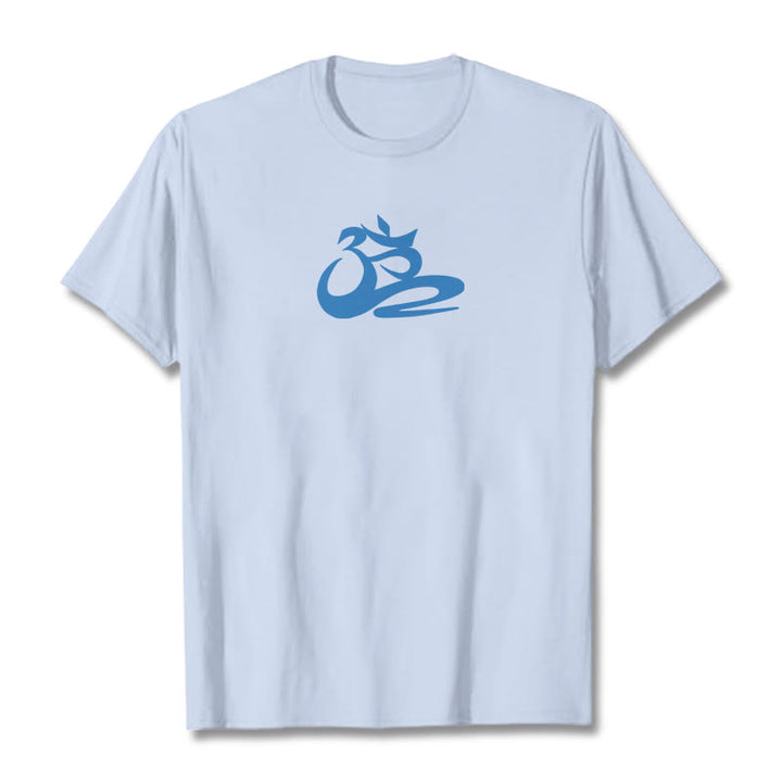 Buddha StonesOM Tシャツ - ライトシアン - 2XL - image 12