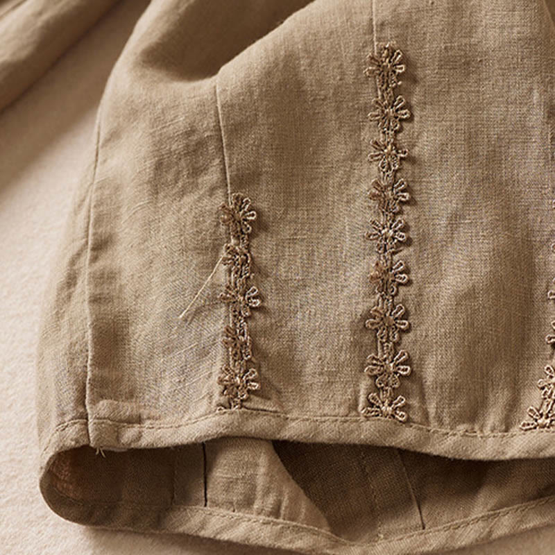 Buddha Stonesサマー スモールフラワー刺繍 ハーレムパンツ ポケット付き - image 10