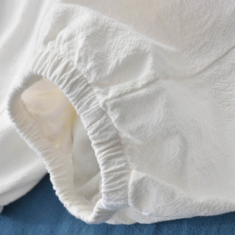 Buddha Stones無地ラミーリネンコットンパンツ ポケット付き - image 31