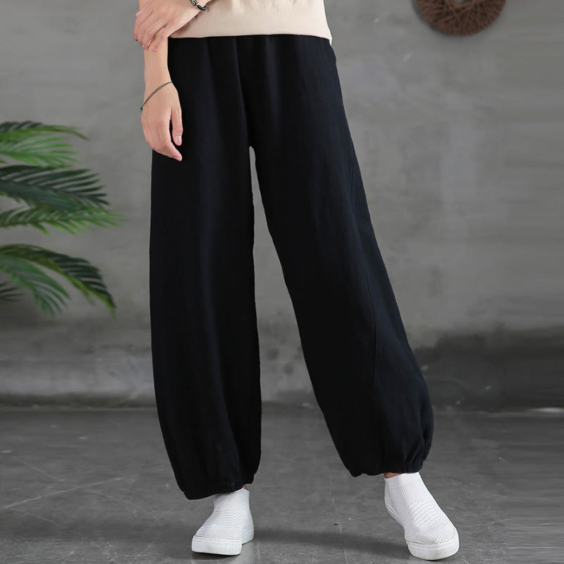 Buddha Stones無地ラミーリネンコットンパンツ ポケット付き - image 38
