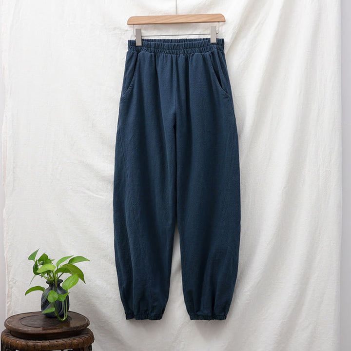 Buddha Stones無地ラミーリネンコットンパンツ ポケット付き - image 48