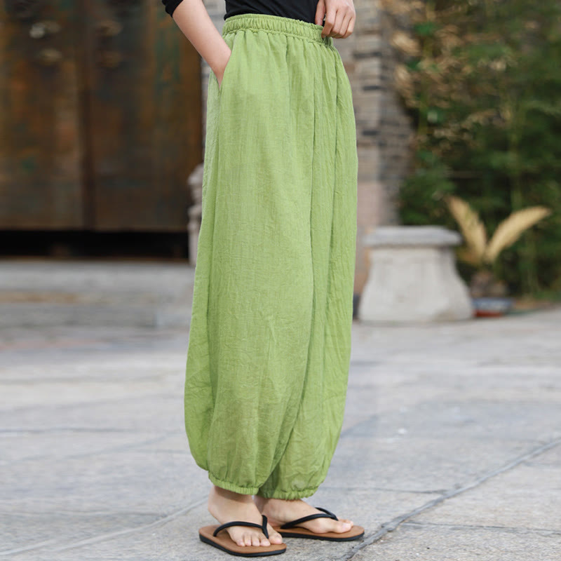 Buddha Stonesカジュアル サマー レディース コットンパンツ ポケット付き - image 4