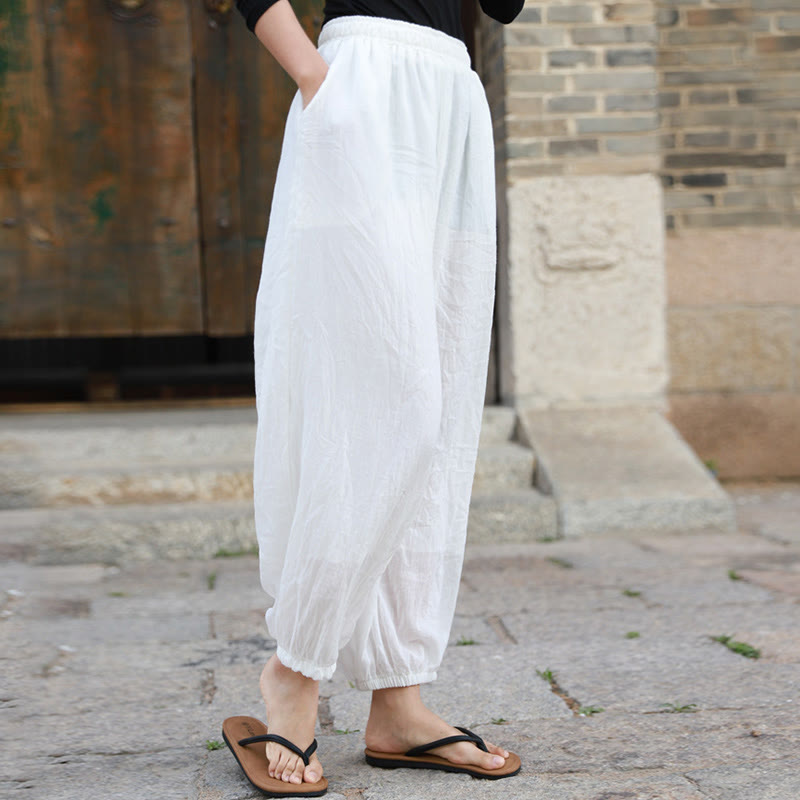 Buddha Stonesカジュアル サマー レディース コットンパンツ ポケット付き - image 8