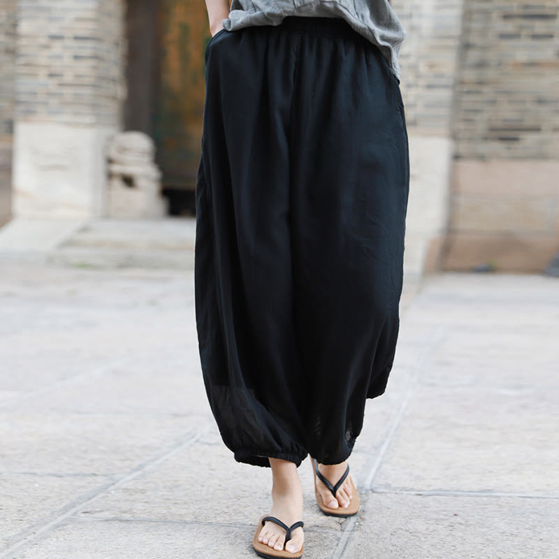 Buddha Stonesカジュアル サマー レディース コットンパンツ ポケット付き - image 16