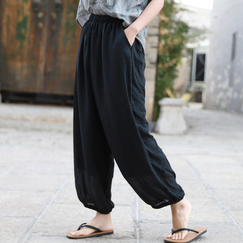Buddha Stonesカジュアル サマー レディース コットンパンツ ポケット付き - image 15