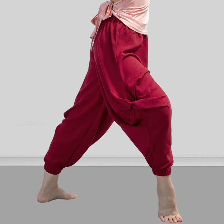 Buddha Stones無地 モダール ダンス ヨガ 通気性パンツ - image 4
