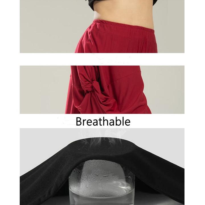 Buddha Stones無地 モダール ダンス ヨガ 通気性パンツ - image 6