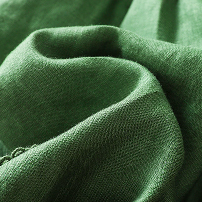 レディース ハーレムパンツ 夏用 コットン ウエスト紐付き ポケット付き Buddha Stones - image 15