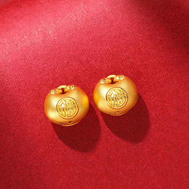 Buddha Stones999ゴールドフーキャラクターウィッシュロックパターン幸運ロープネックレスペンダント
