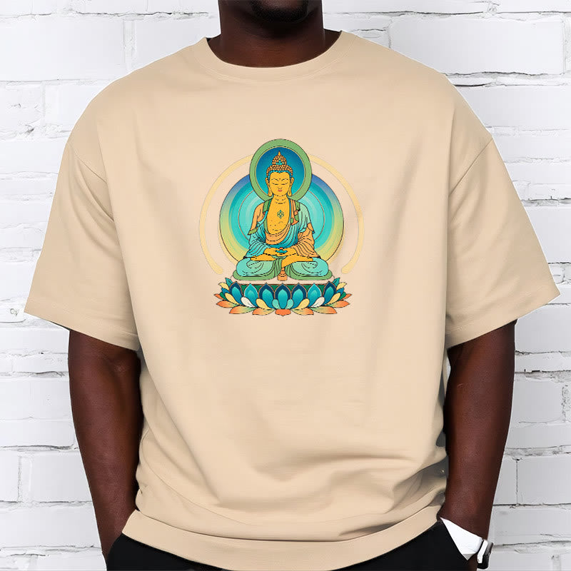 Buddha StonesロータスブッダTシャツ - image 1