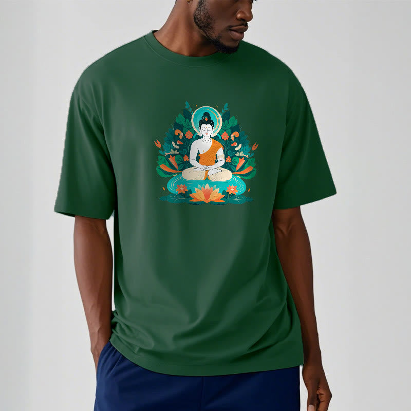 Buddha Stones、花、草、蓮、菩薩Tシャツ - image 1