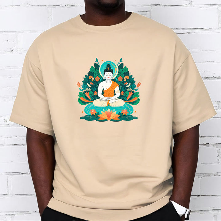 Buddha Stones、花、草、蓮、菩薩Tシャツ - image 10