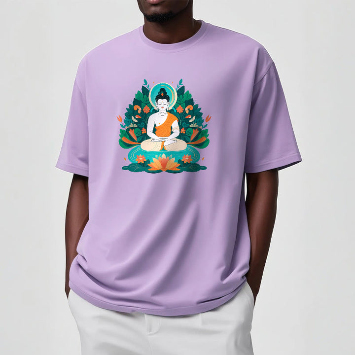 Buddha Stones、花、草、蓮、菩薩Tシャツ - image 16