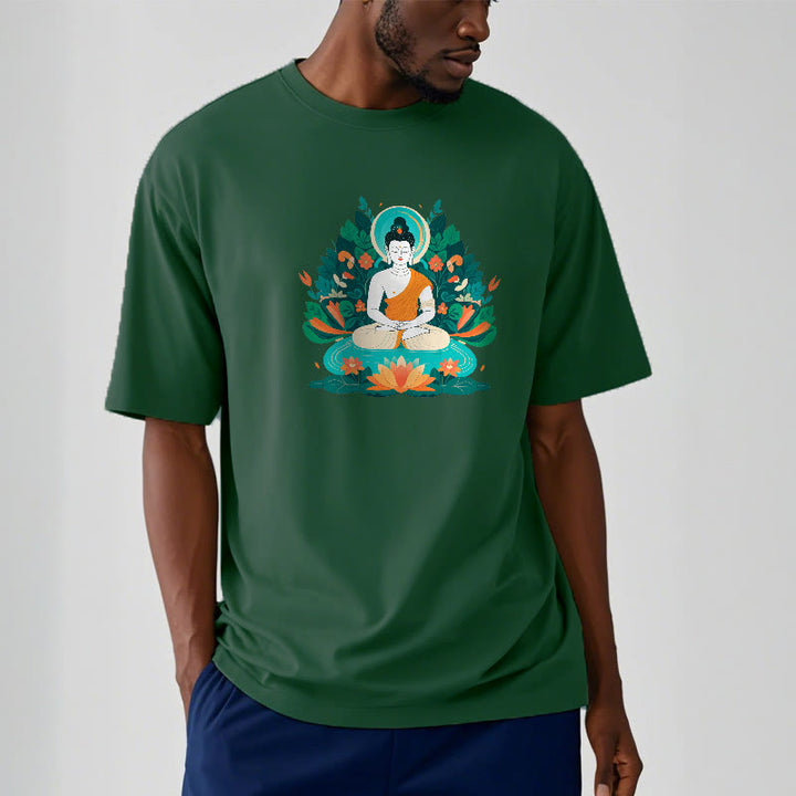 Buddha Stones、花、草、蓮、菩薩Tシャツ - image 2
