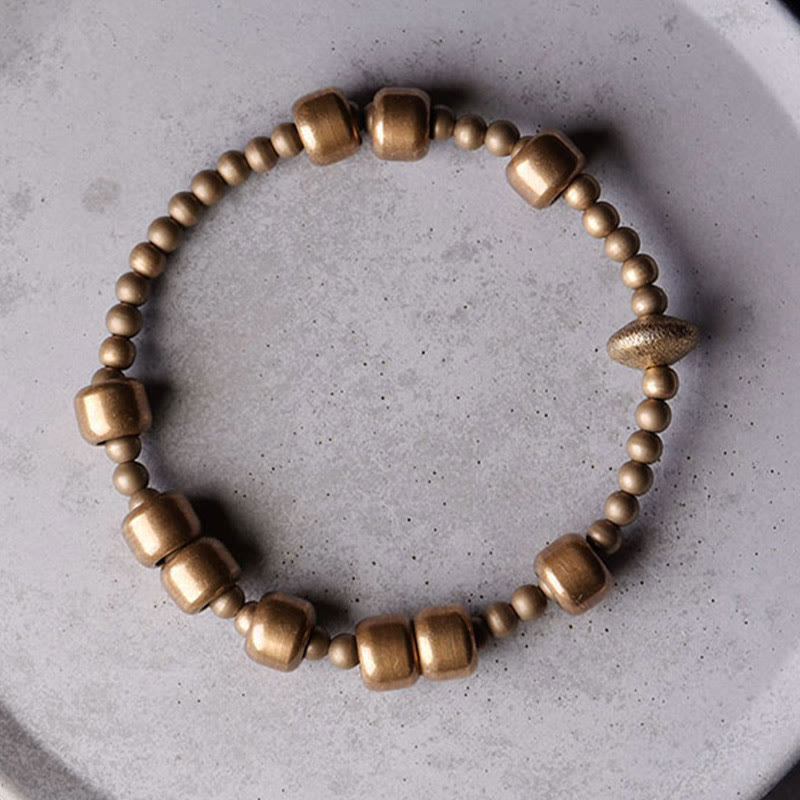 Buddha Stonesヴィンテージ 銅 真鍮 バランス ウェルス ブレスレット